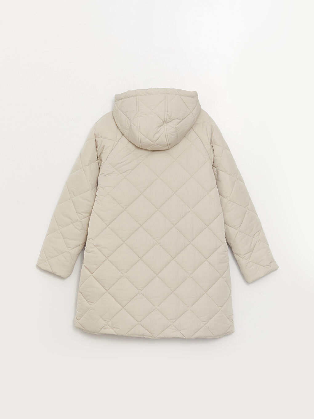 Žena BEŽ Puffer jakna/napuhana deblja jakna-8