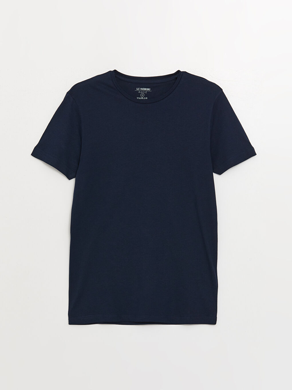 Тениска с кръгло деколте от джърси за мъже-5