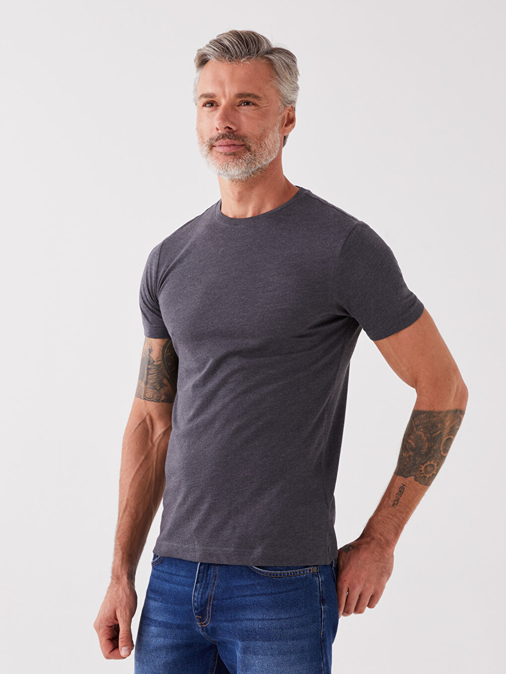 მრგვალი საყელო ჟერსი მამაკაცის მაისური-1