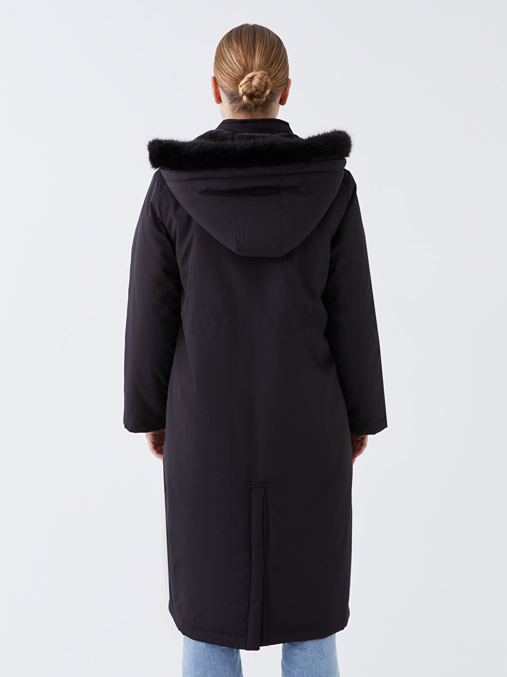 Hooded Regular Long Sleeve Women's Parka-6