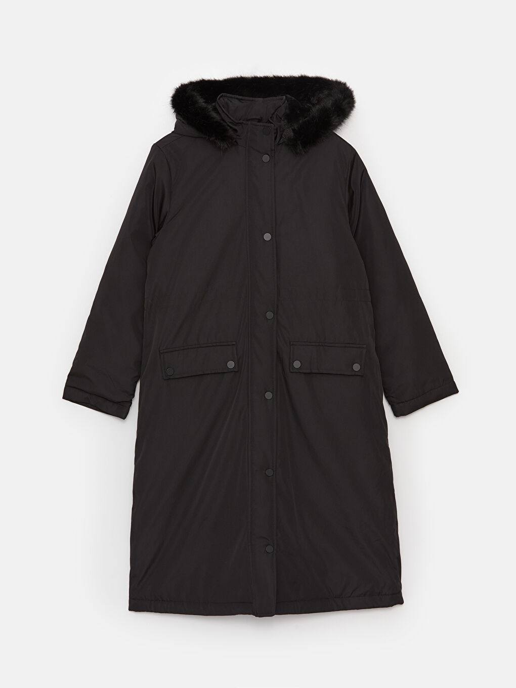 Hooded Regular Long Sleeve Women's Parka-7