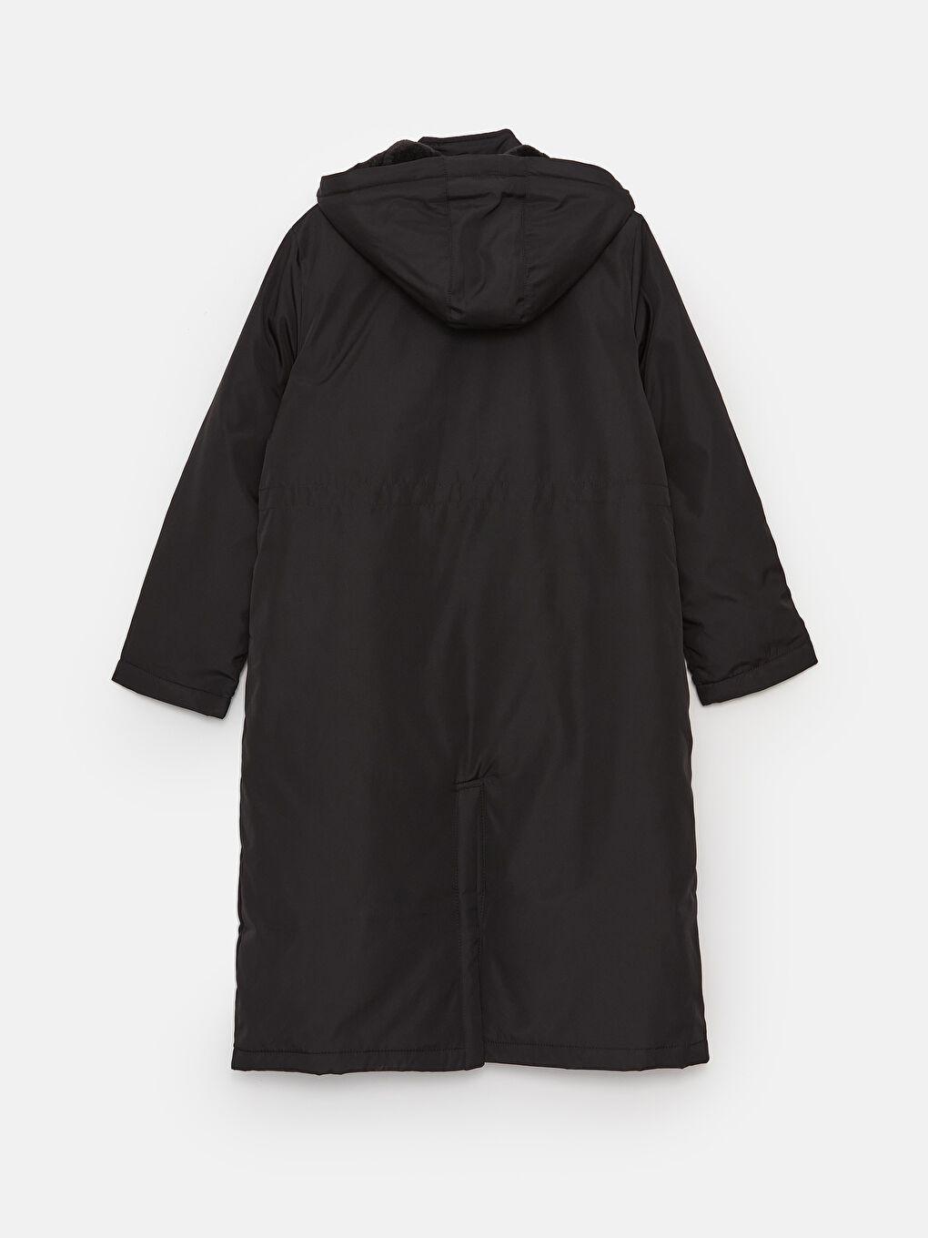 LCW Modest Siyah Kadın Kapüşonlu Düz Parka - W32641Z8-RQL | LCW