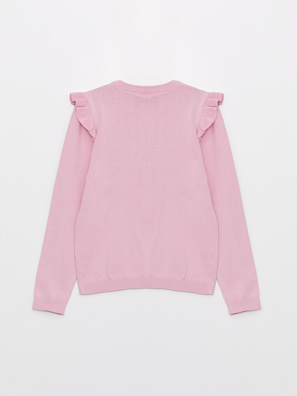LCW Kids Rundhalsausschnitt Bedruckter Langarm Mädchen Strickpullover -W32665Z4-G7H
