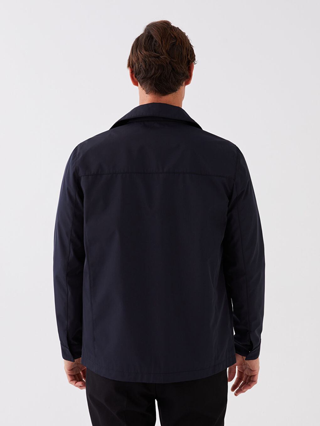 Standard Fit Collared Neck Men's Coat-5