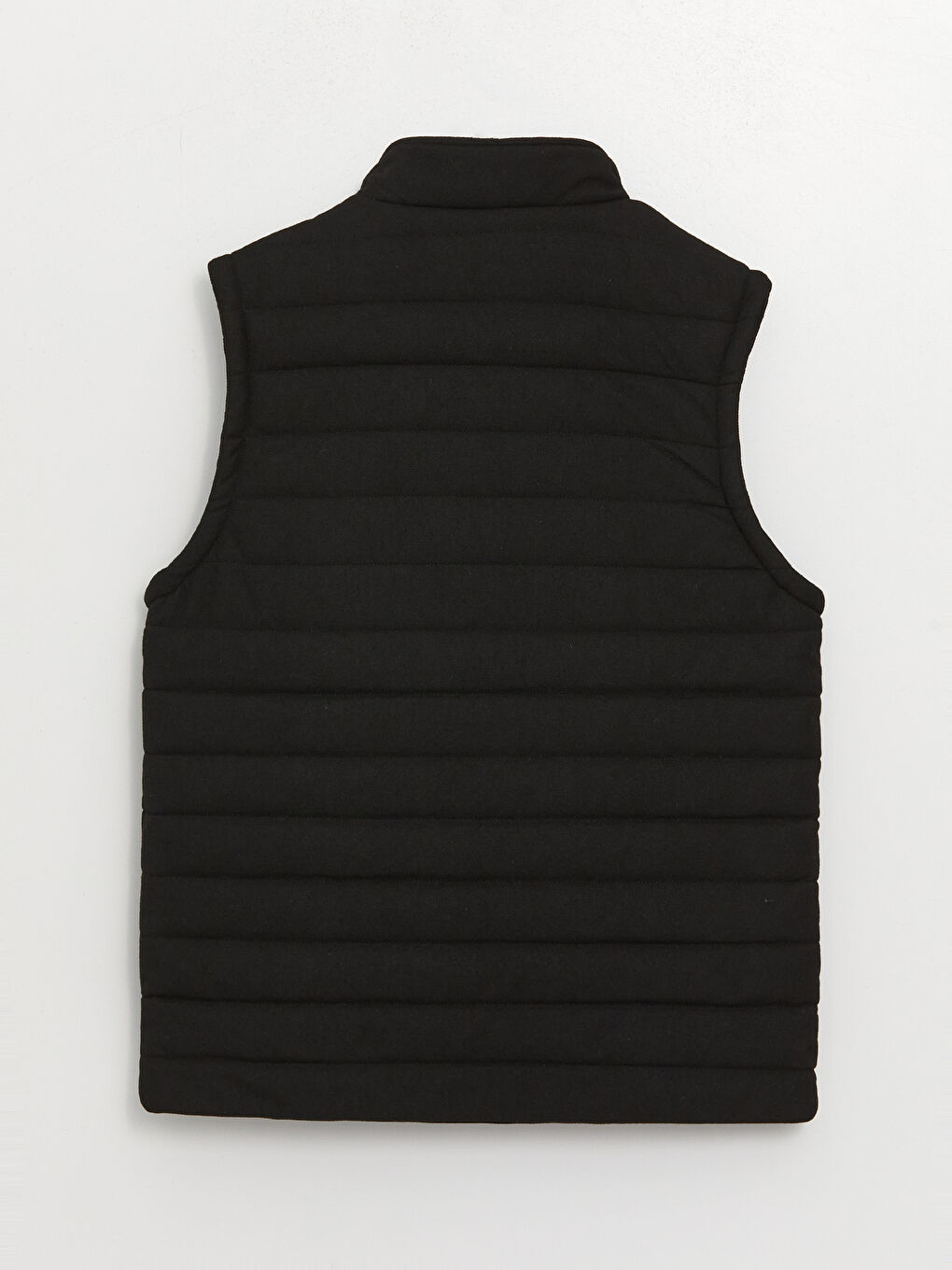 Жилет стандартного кроя с воротником-трубой для мужчин-7