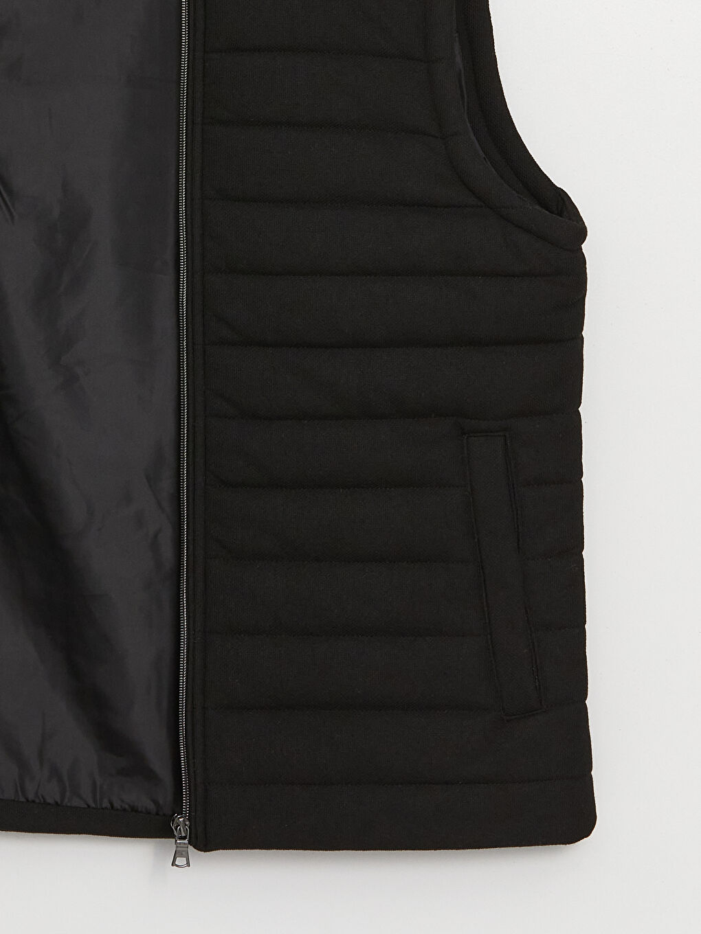 Жилет стандартного кроя с воротником-трубой для мужчин-8