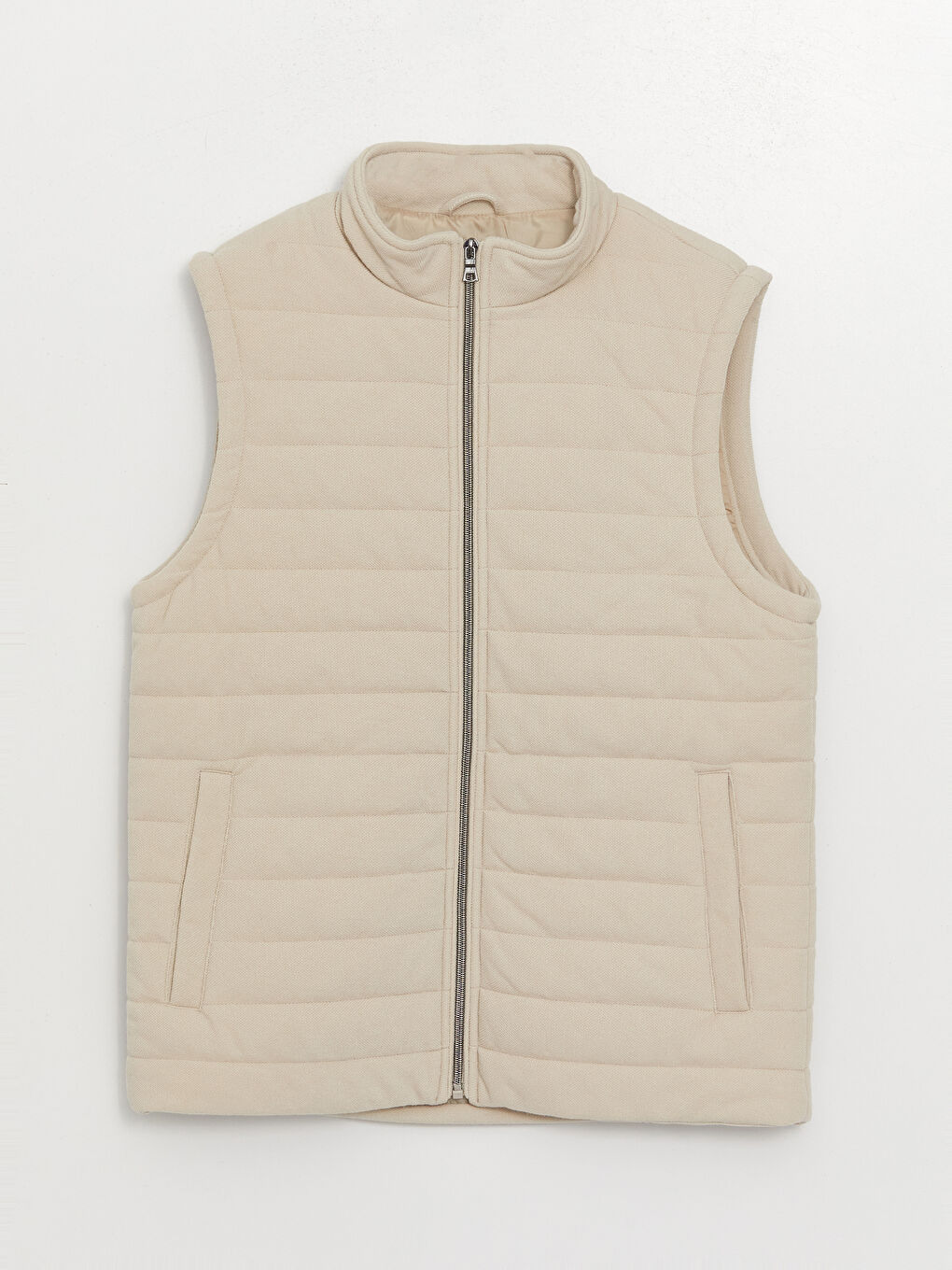 Ерлерге арналған стандартты пішім биік жағалы жилет-6