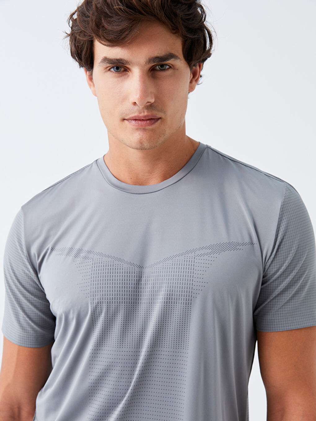 XSIDE ACTIVE Crew Neck Short Sleeve Men's Sports T-Shirt -W32708Z8-GSE