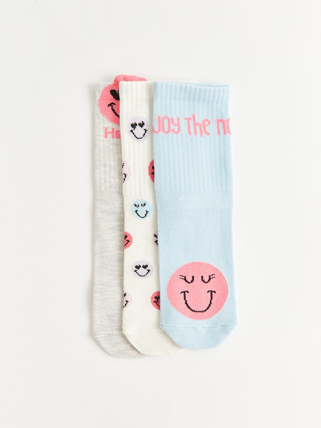 Patterned Girls' Ankle Socks 3-pack-1