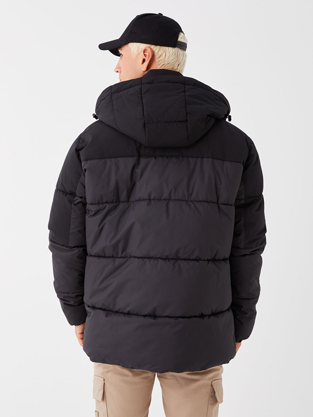XSIDE Standard Fit Hooded Men's Puffer Coat -W32778Z8-QJ1