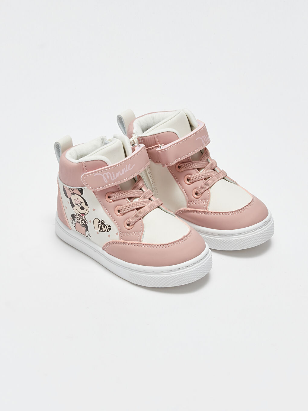 LCW STEPS Cırt Cırtlı Minnie Mouse Baskılı Kız Bebek Bilekli Spor Ayakkabı -W32783Z1-SGT