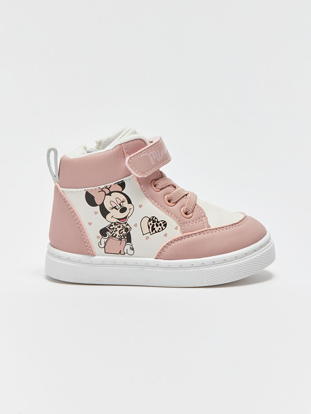 LCW STEPS Cırt Cırtlı Minnie Mouse Baskılı Kız Bebek Bilekli Spor Ayakkabı -W32783Z1-SGT