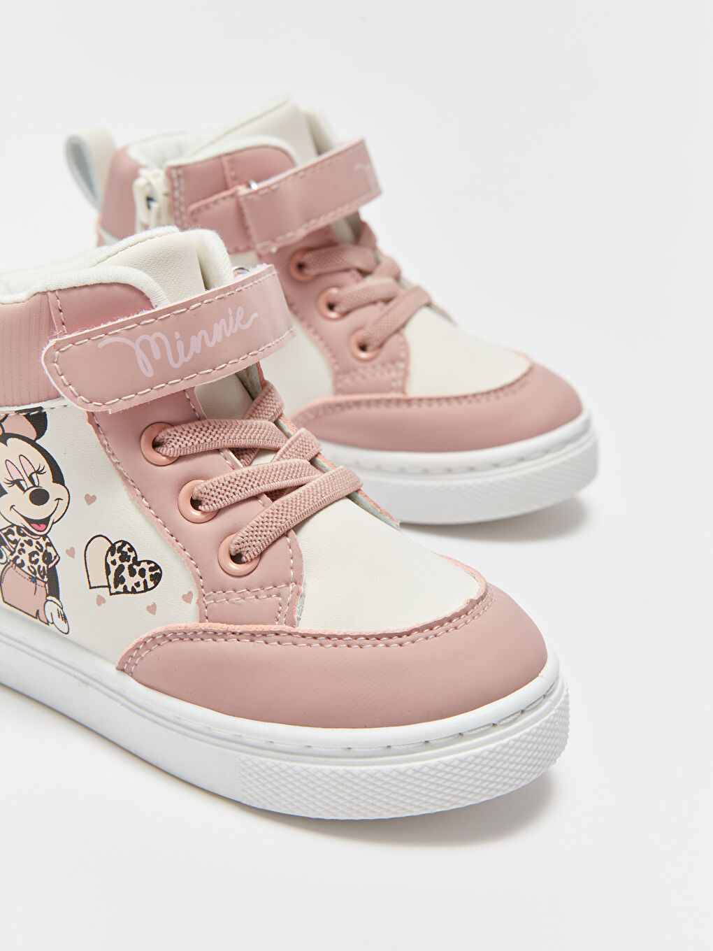 LCW STEPS Cırt Cırtlı Minnie Mouse Baskılı Kız Bebek Bilekli Spor Ayakkabı -W32783Z1-SGT