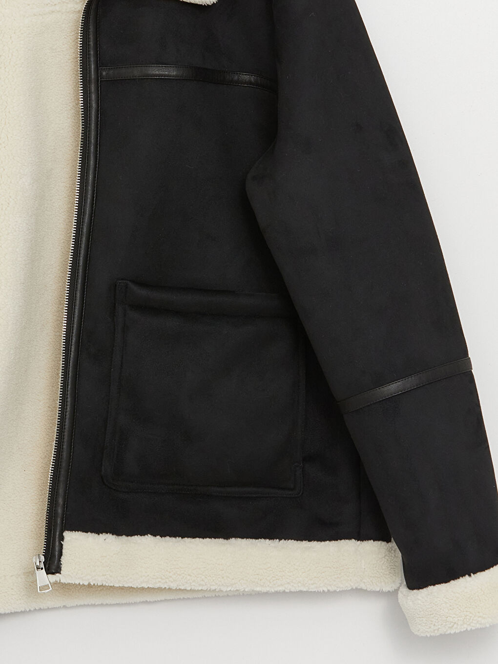 XSIDE Standard Fit Fur Collar Men's Coat -W32784Z8-CVL