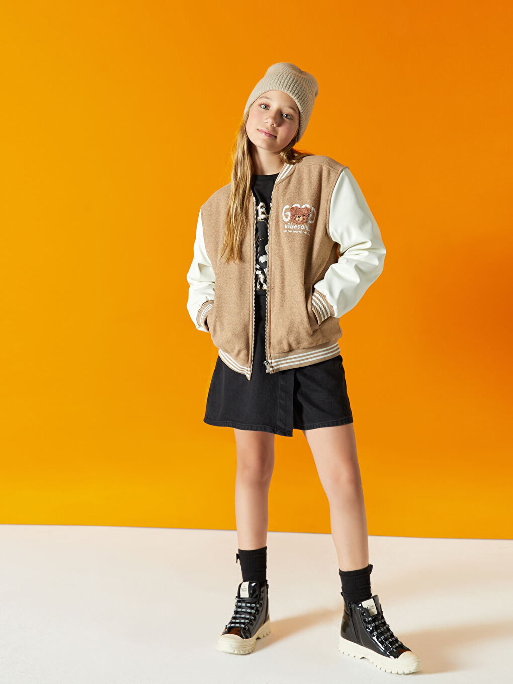LCW Kids Jupe-Short en Jean à Taille Élastiquée pour Fille -W32798Z4-326