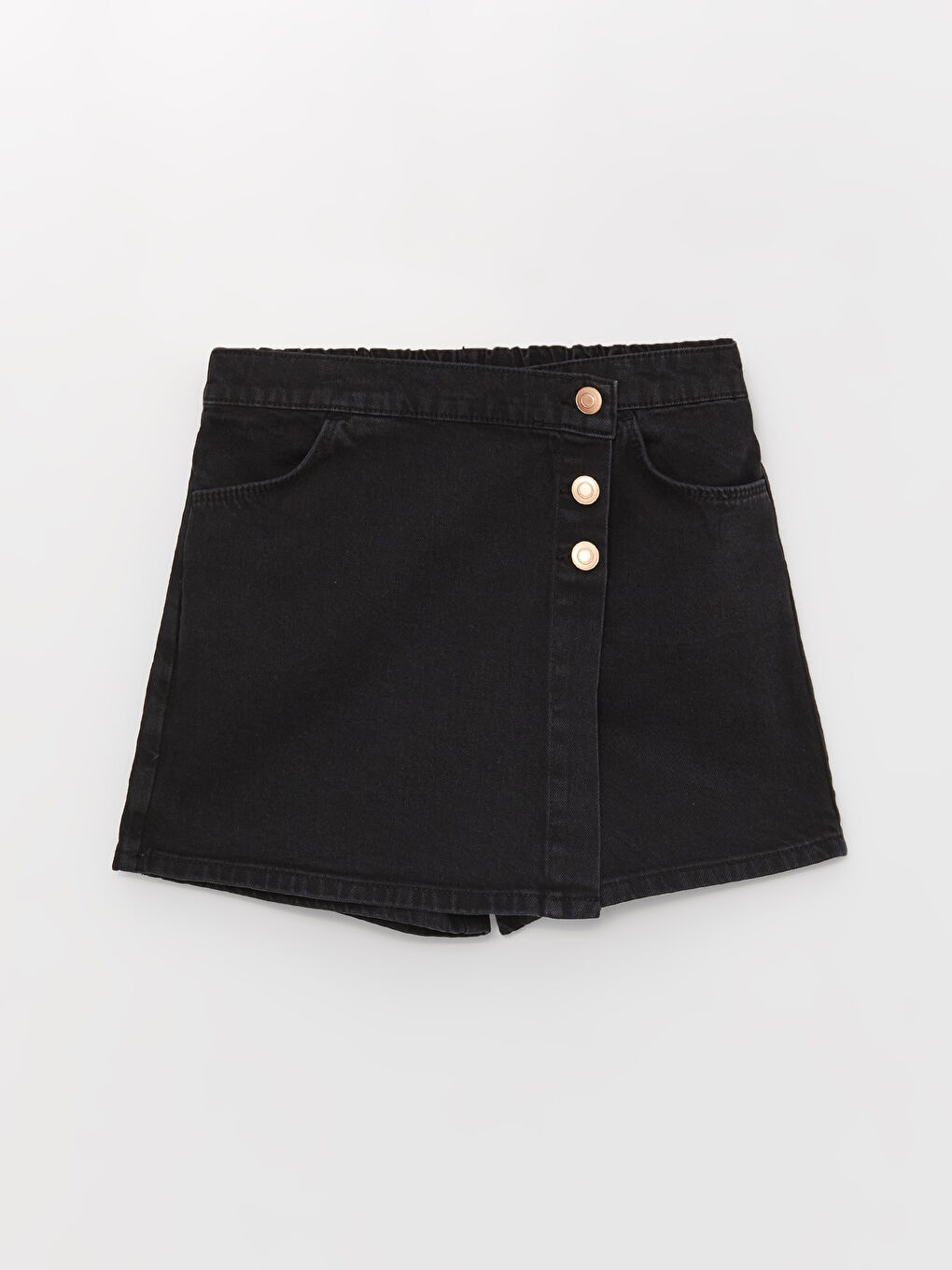 LCW Kids Jupe-Short en Jean à Taille Élastiquée pour Fille -W32798Z4-326