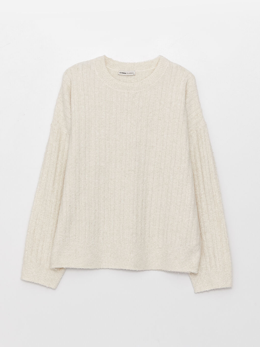 LCWAIKIKI Basic Crew Neck Oversize Women's Knitwear Sweater -W32859Z8-L9Y