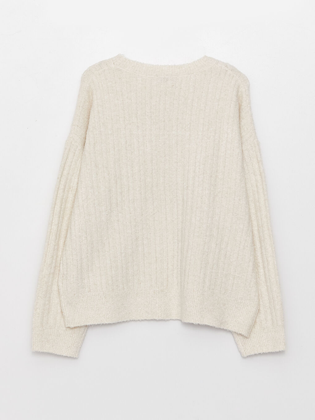 LCWAIKIKI Basic Crew Neck Oversize Women's Knitwear Sweater -W32859Z8-L9Y