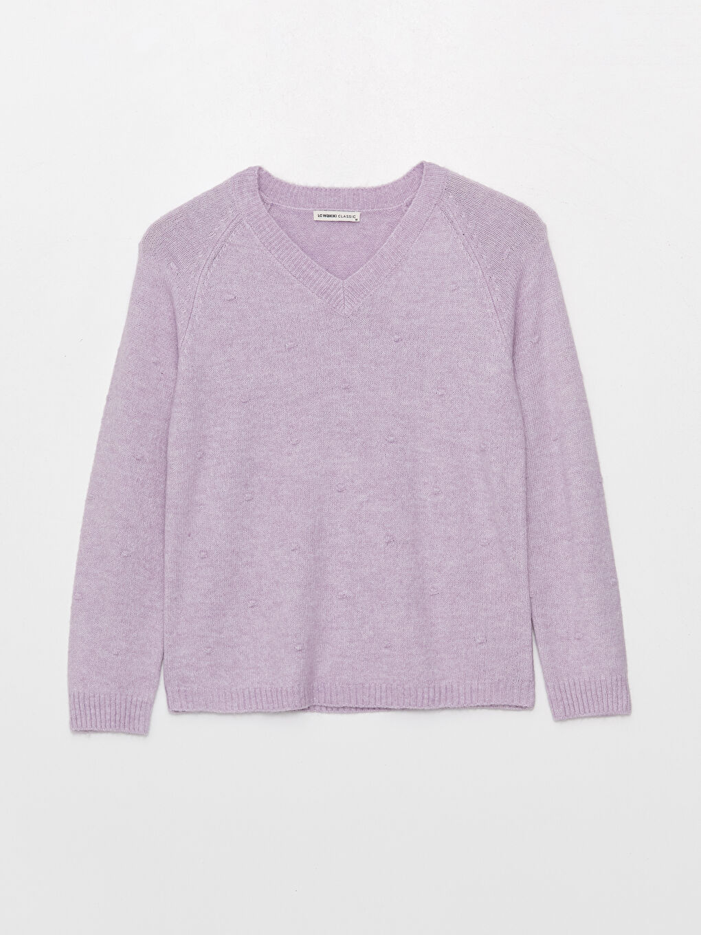 LCWAIKIKI Basic V Neck Plain Long Sleeve Women's Knitwear Sweater -W32861Z8-FNN