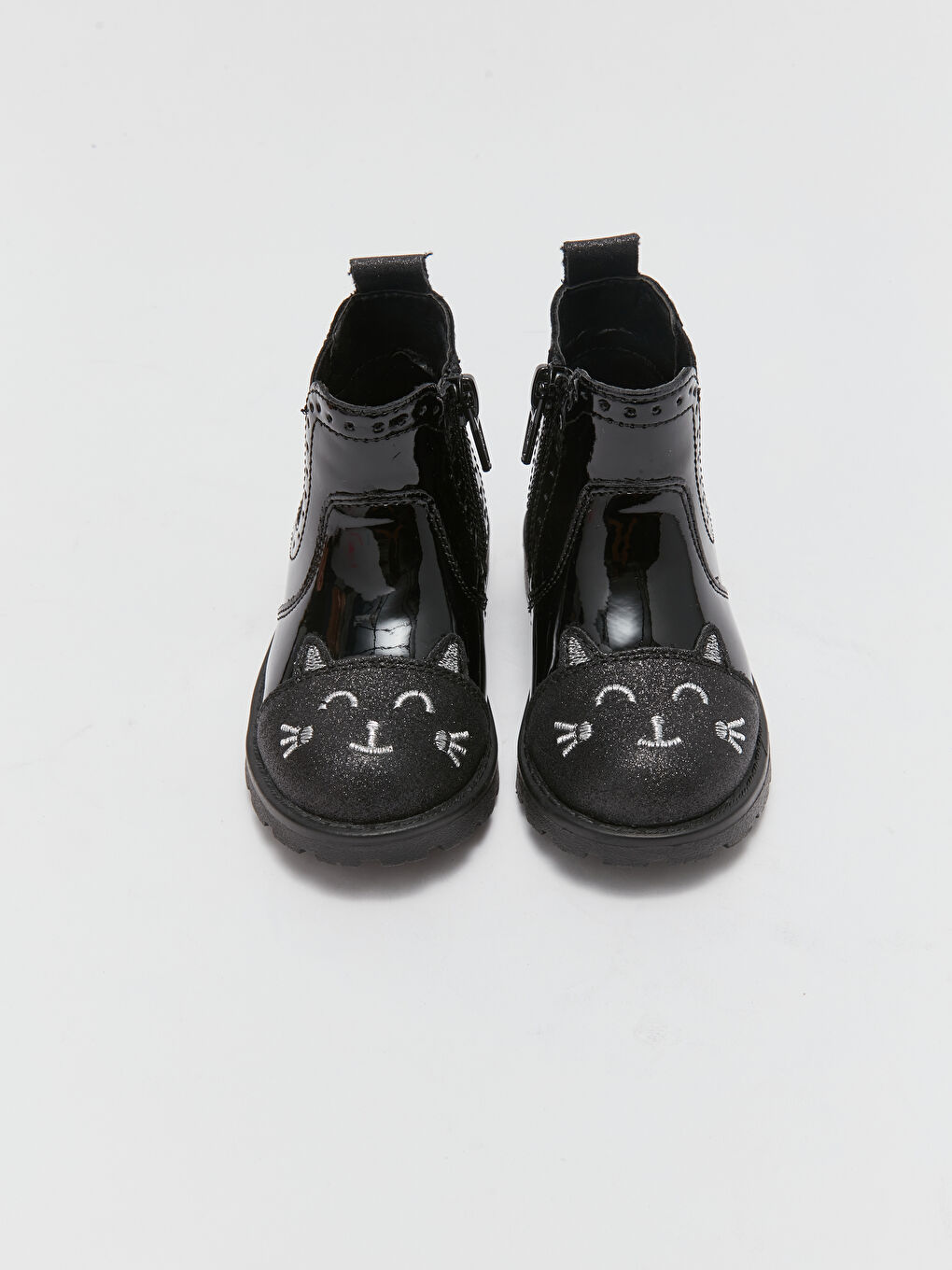 Siyah Deri Görünümlü Kız Bebek Bot-3