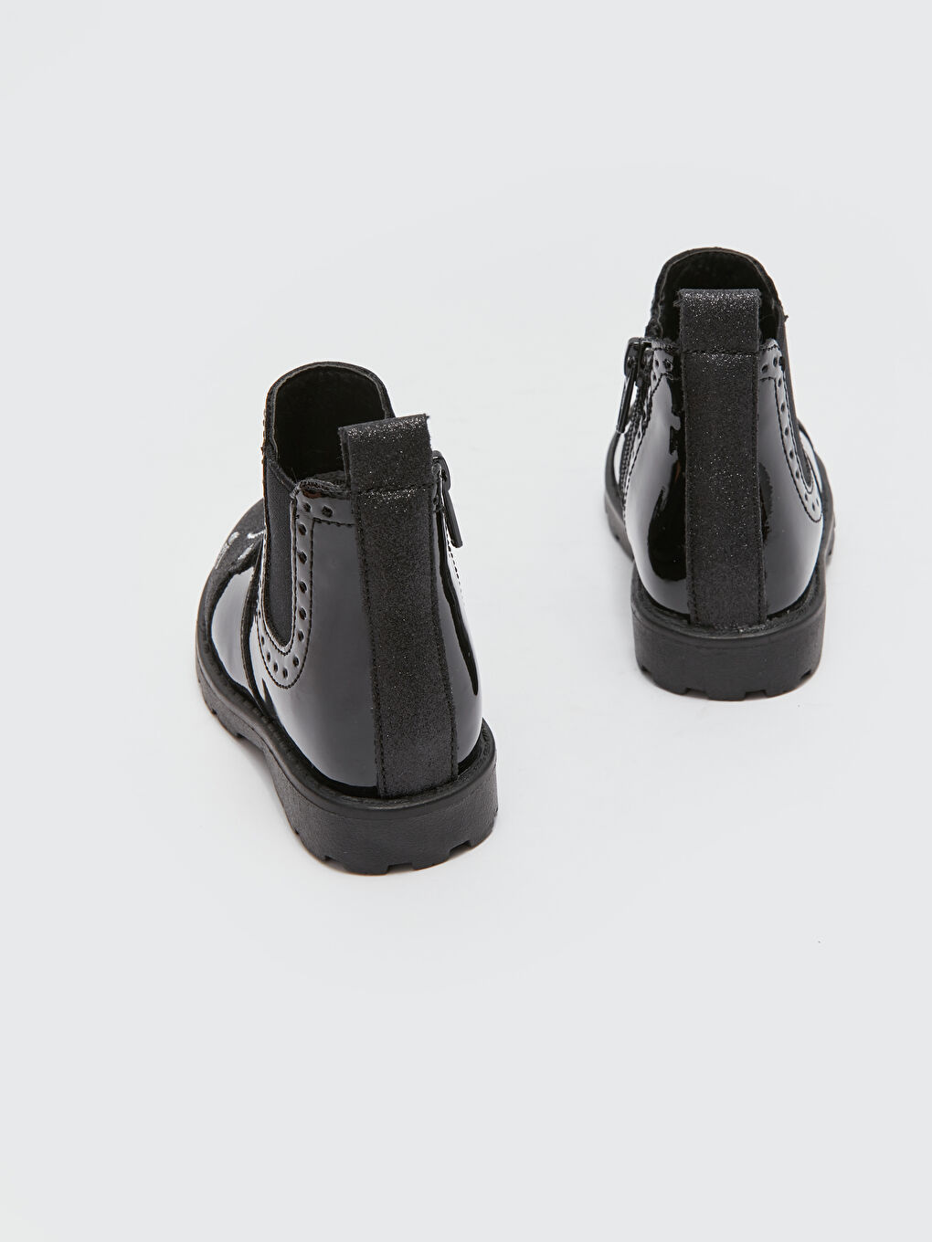 Siyah Deri Görünümlü Kız Bebek Bot-4