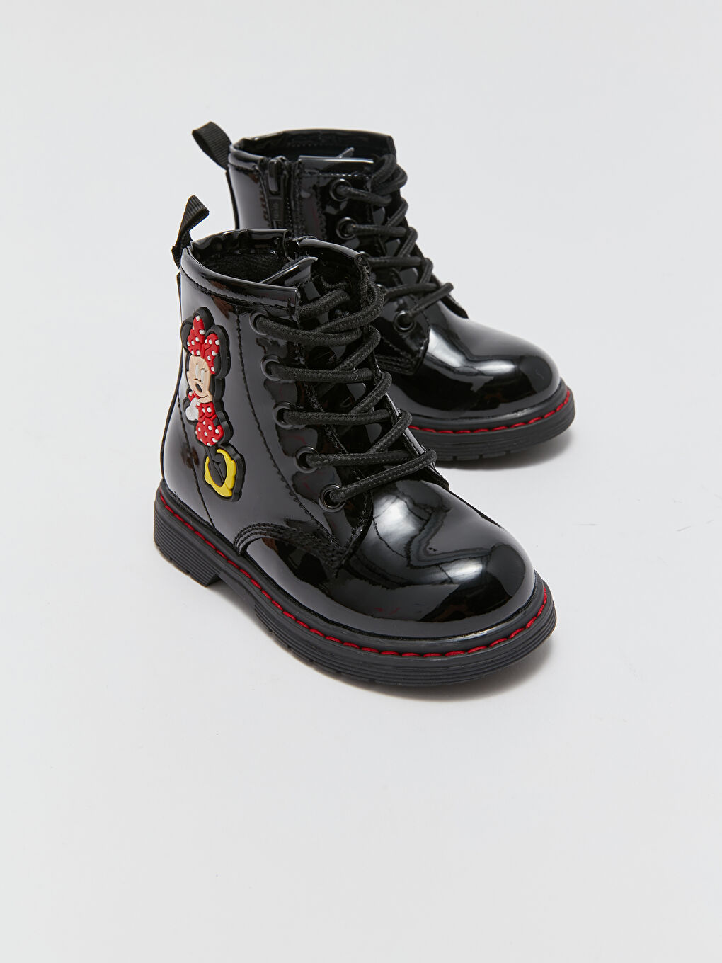 Minnie Mouse Printed Lace-Up and Zipper Baby Girl Boots-2