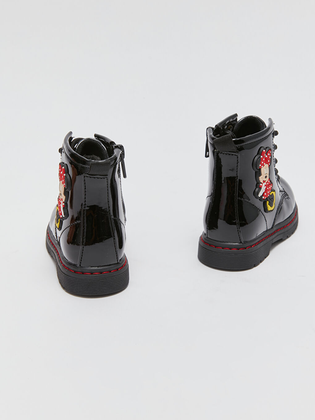 Minnie Mouse Printed Lace-Up and Zipper Baby Girl Boots-4