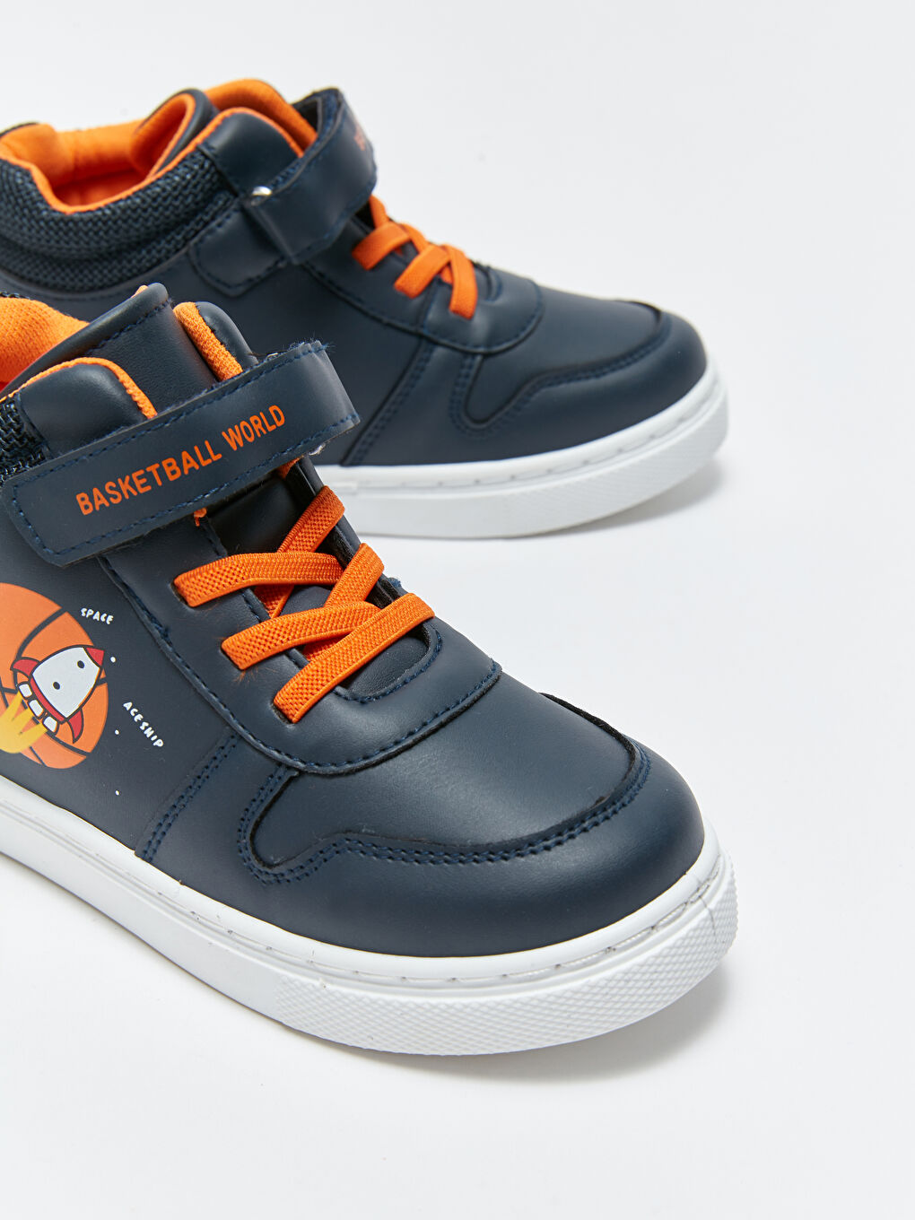 Chaussures de Sport Garçons à Lacets et Velcro Montantes à la Cheville-5