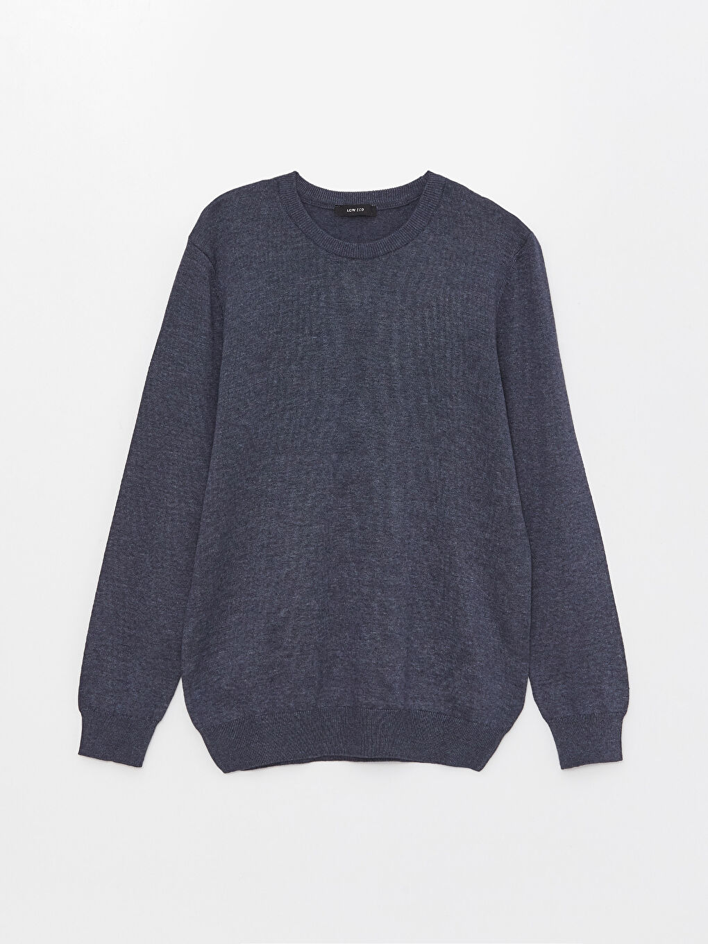 İndigo Bisiklet Yaka Erkek Triko Kazak-5