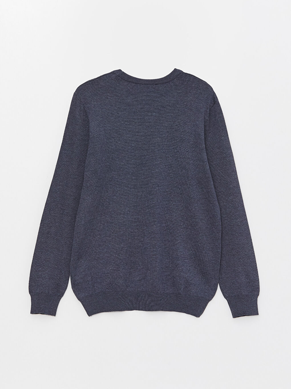 İndigo Bisiklet Yaka Erkek Triko Kazak-6