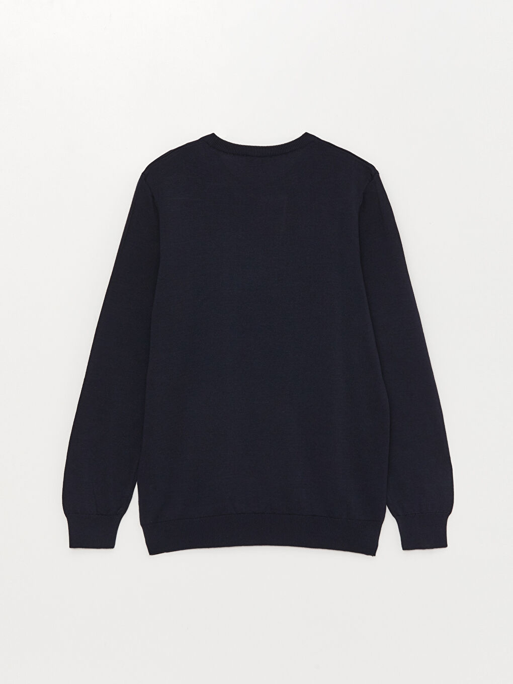 Lacivert Bisiklet Yaka Erkek Triko Kazak-6