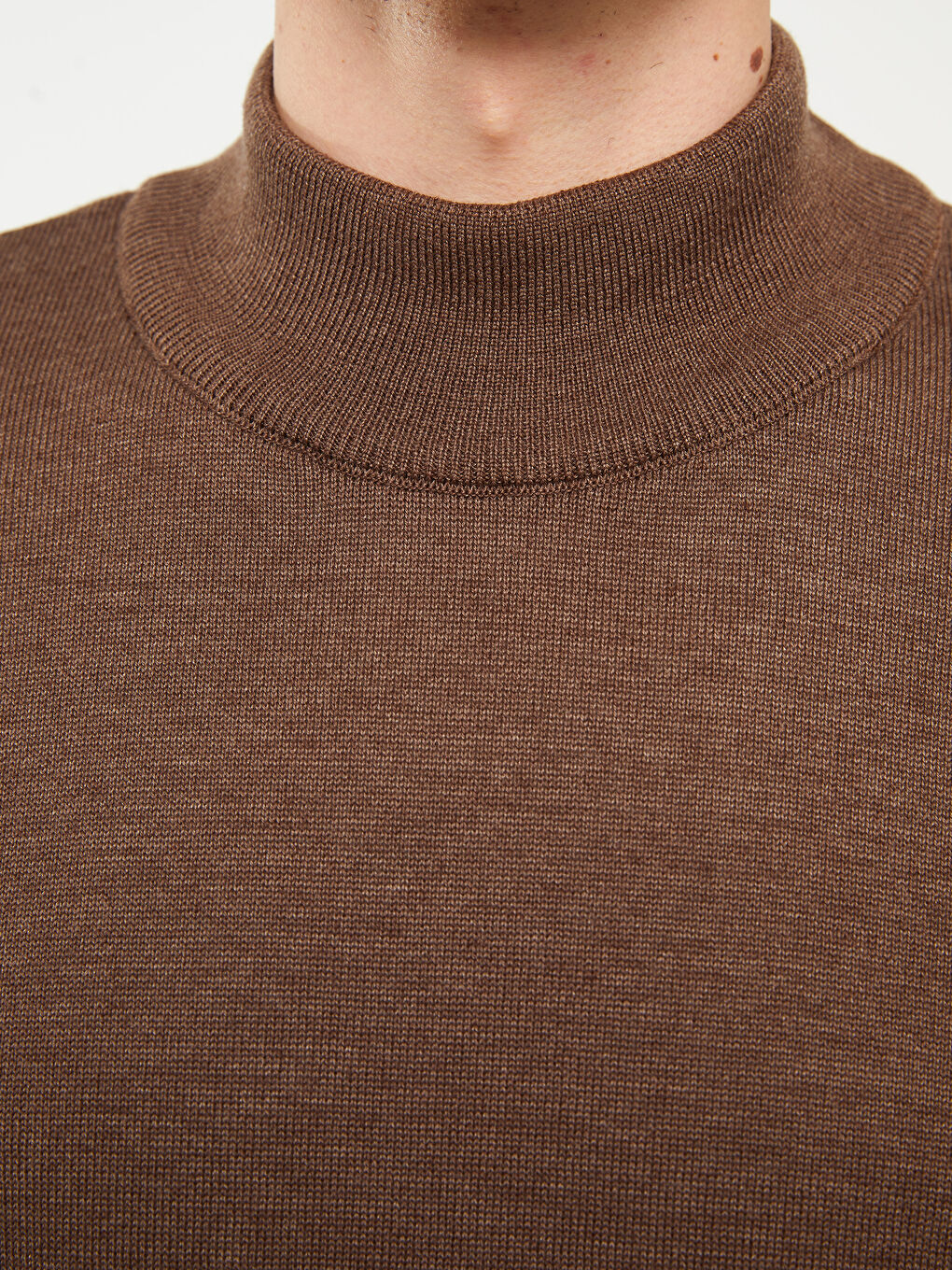 Half Turtleneck Long Sleeve Men's Knitwear Sweater-3
