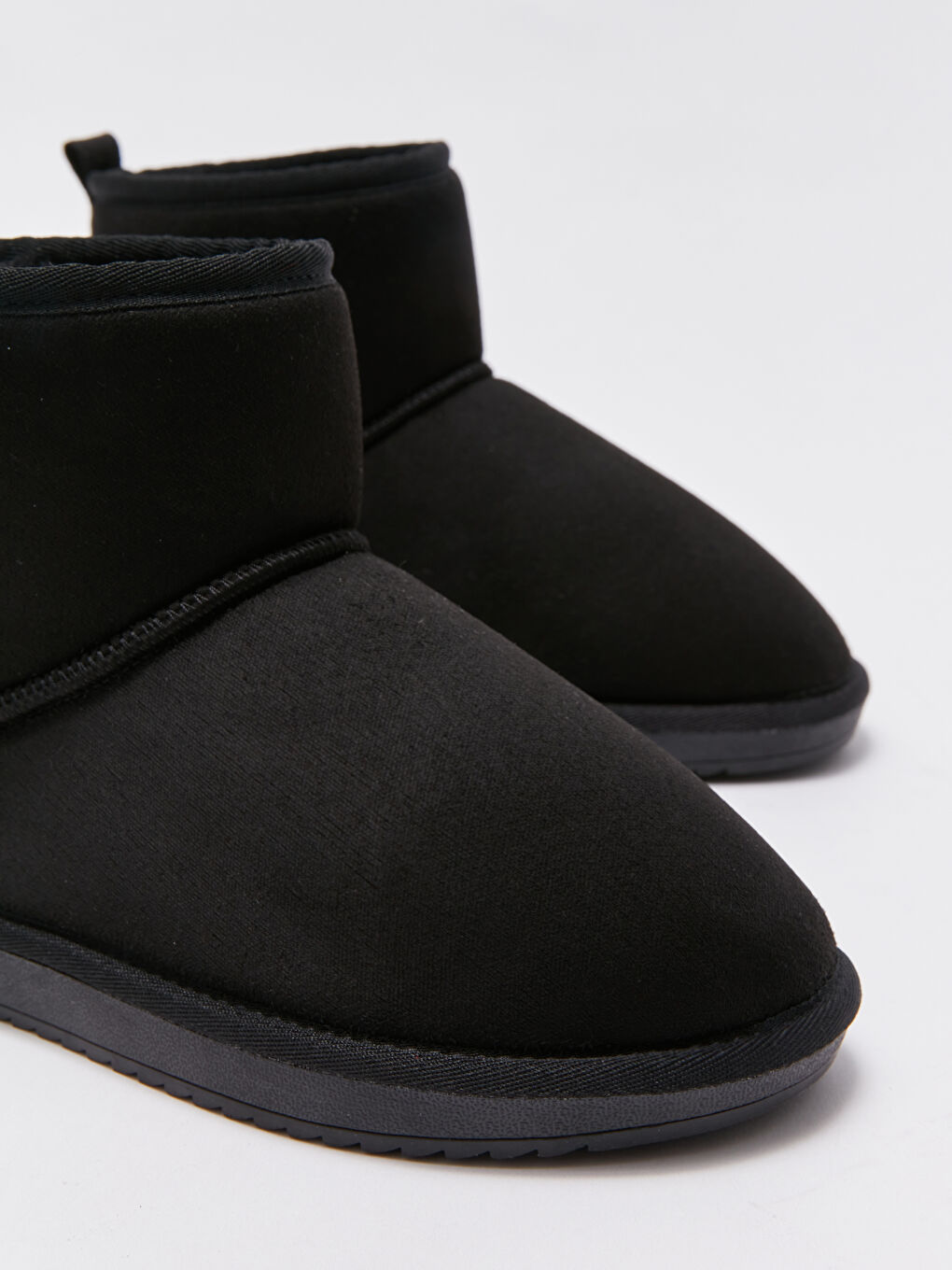 Ботинки Женские Плюшевые На Плоской Подошве-2