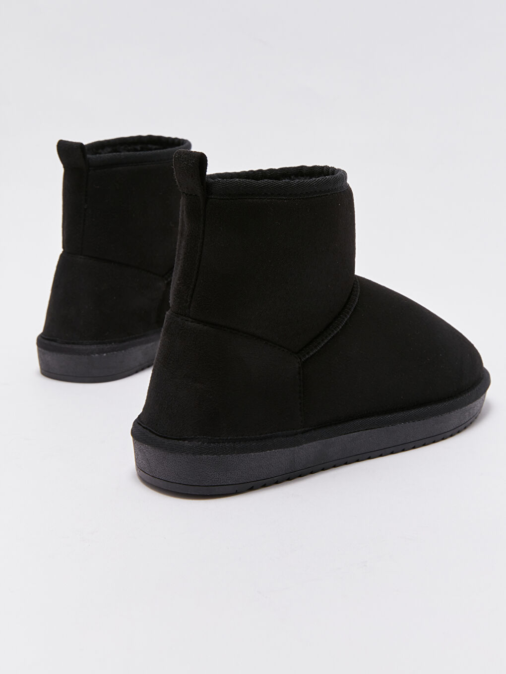 Ботинки Женские Плюшевые На Плоской Подошве-4