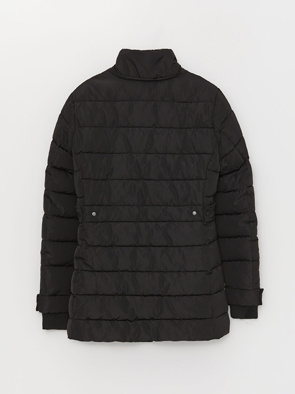 Women's Hooded Plain Puffer Coat-9