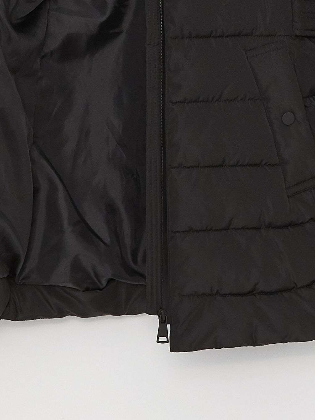 Women's Hooded Plain Puffer Coat-10