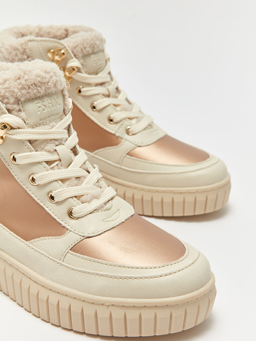 Женские Кроссовки На Шнуровке До Щиколотки-4