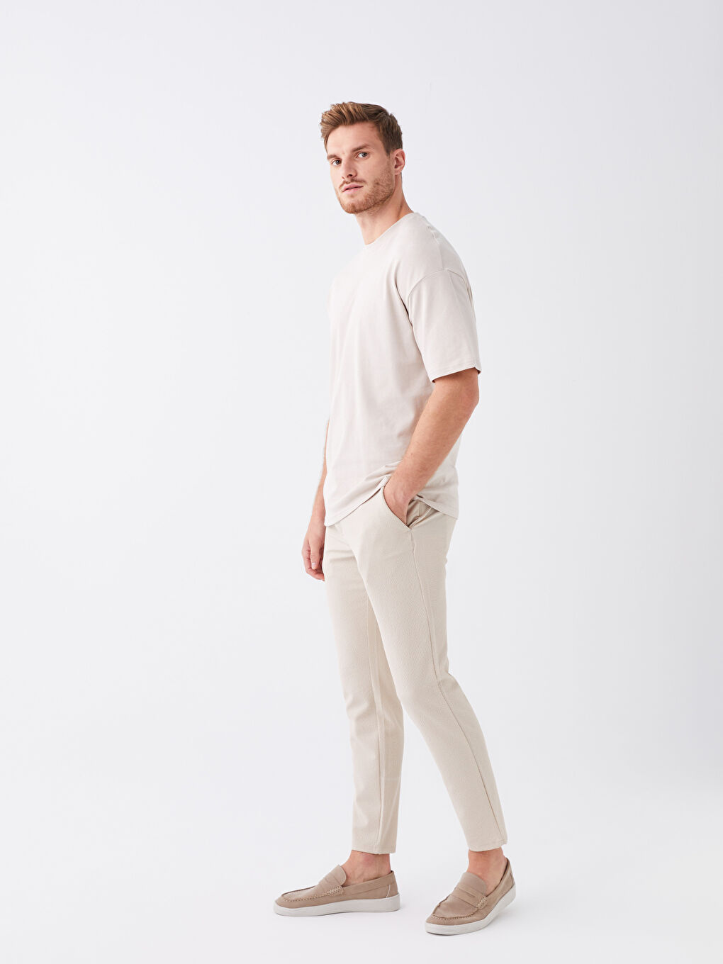 SOUTHBLUE Taş Rengi Slim Fit Erkek Pantolon