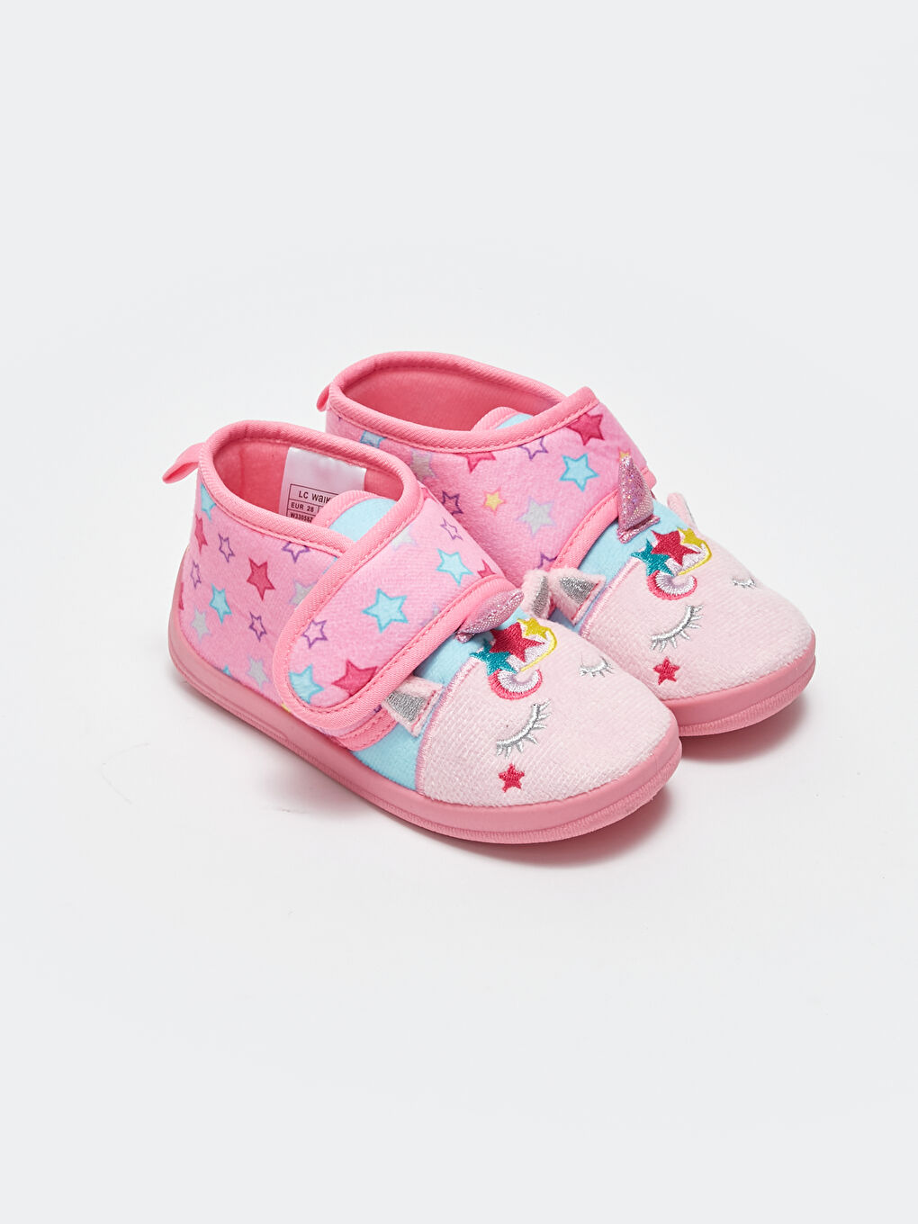 LCW STEPS Printed Velcro Slippers for Girls -W33058Z4-V0V