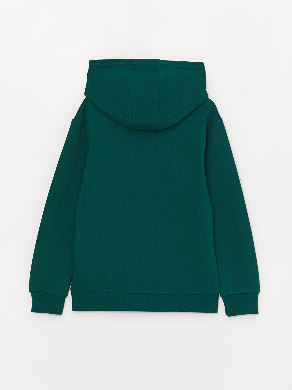 LCW Kids Koyu Yeşil Basic Uzun Kollu Erkek Çocuk Hoodie - 2