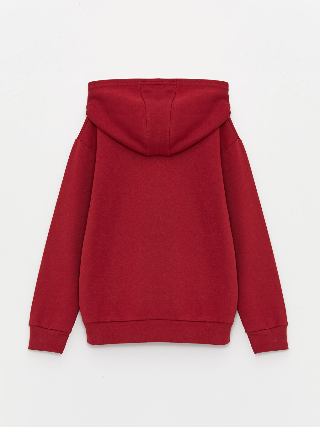 LCW Kids Bordo Basic Uzun Kollu Erkek Çocuk Hoodie - 3