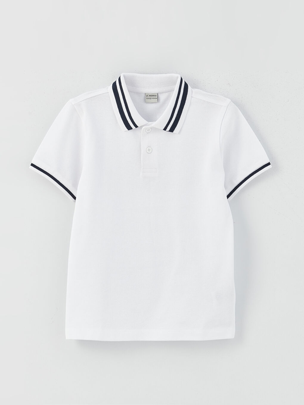 Polo Neck Basic Short Sleeve Boys' T-Shirt