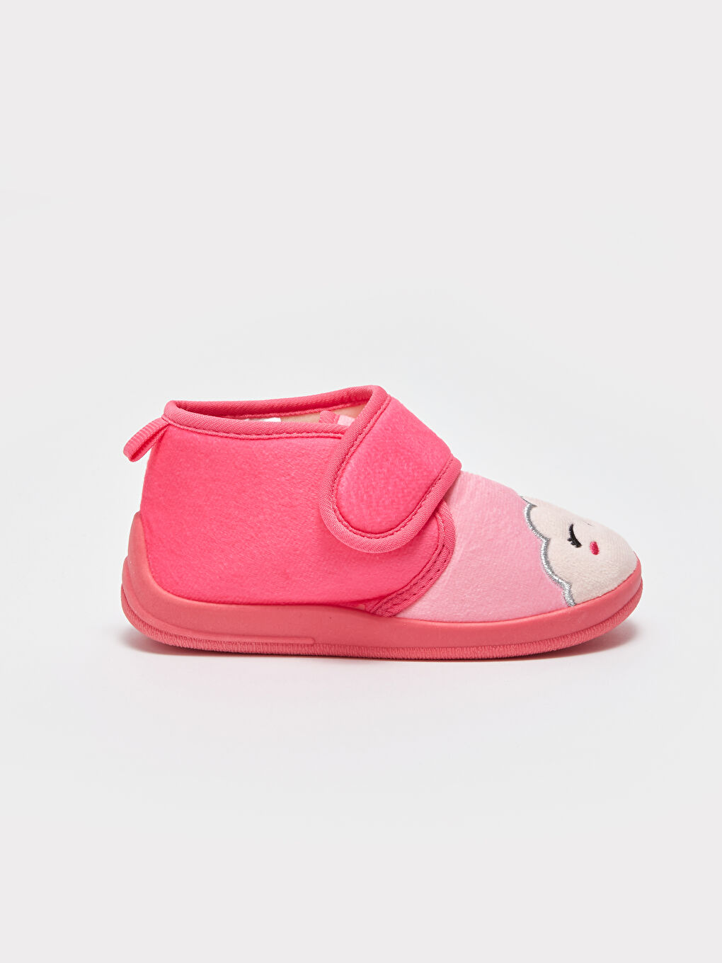 Қыздарға арналған принтті жапсырмалы үй аяқ киімі-1