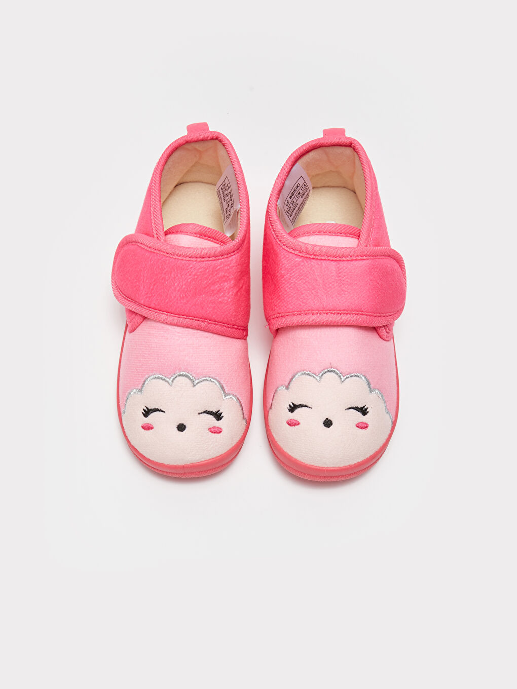 Қыздарға арналған принтті жапсырмалы үй аяқ киімі-2