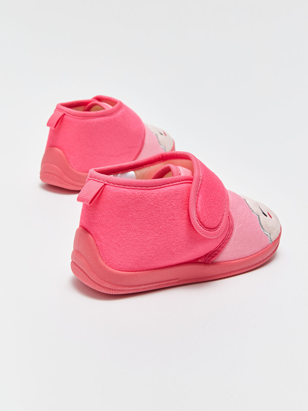 Қыздарға арналған принтті жапсырмалы үй аяқ киімі-4