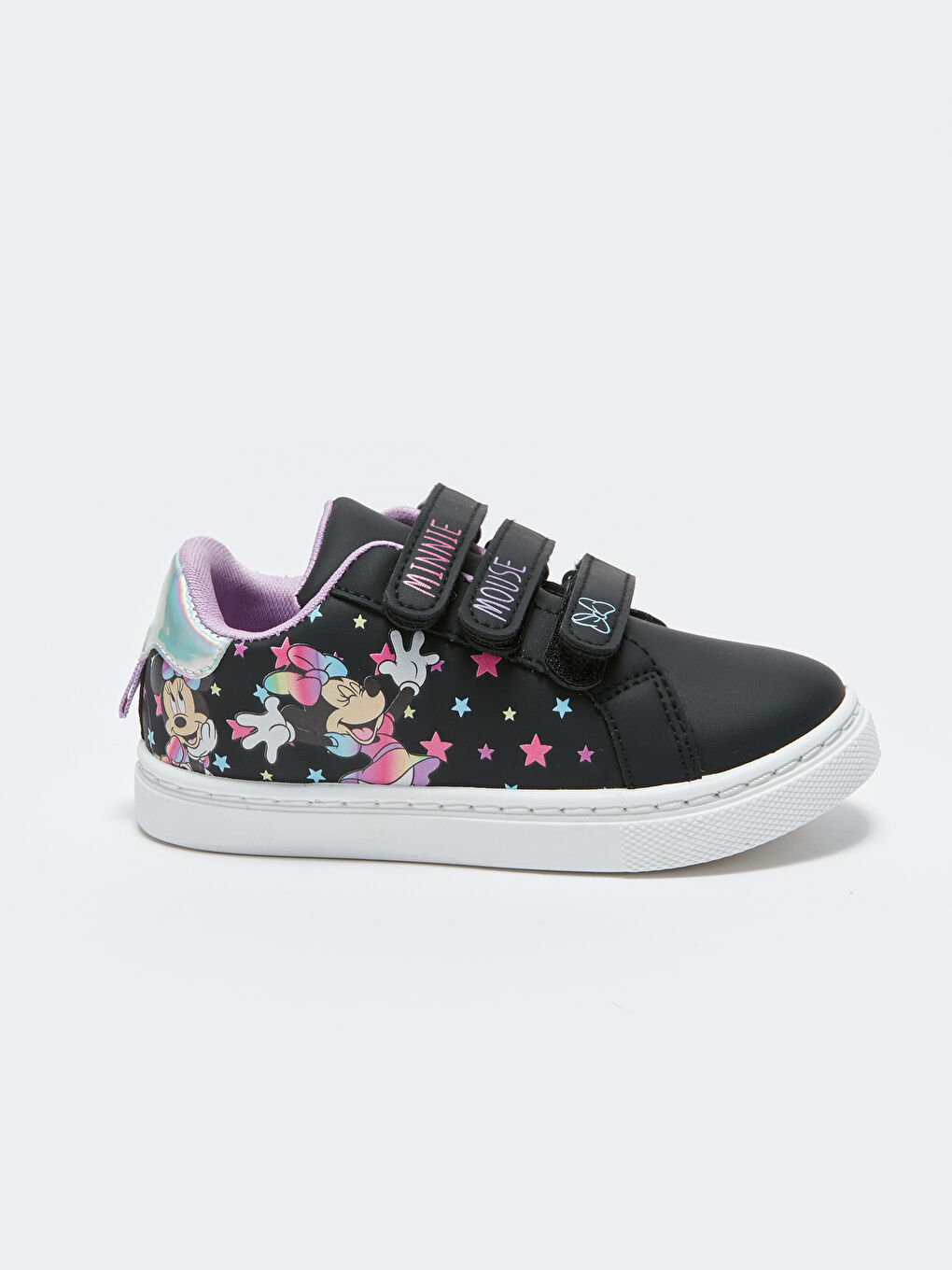 Кроссовки с принтом и застежкой-липучкой для девочек-1