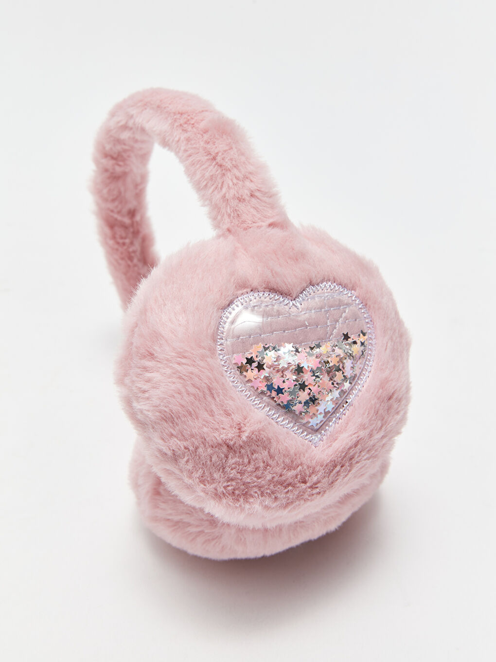 Sequin Detailed Girls Plush Headphones-2