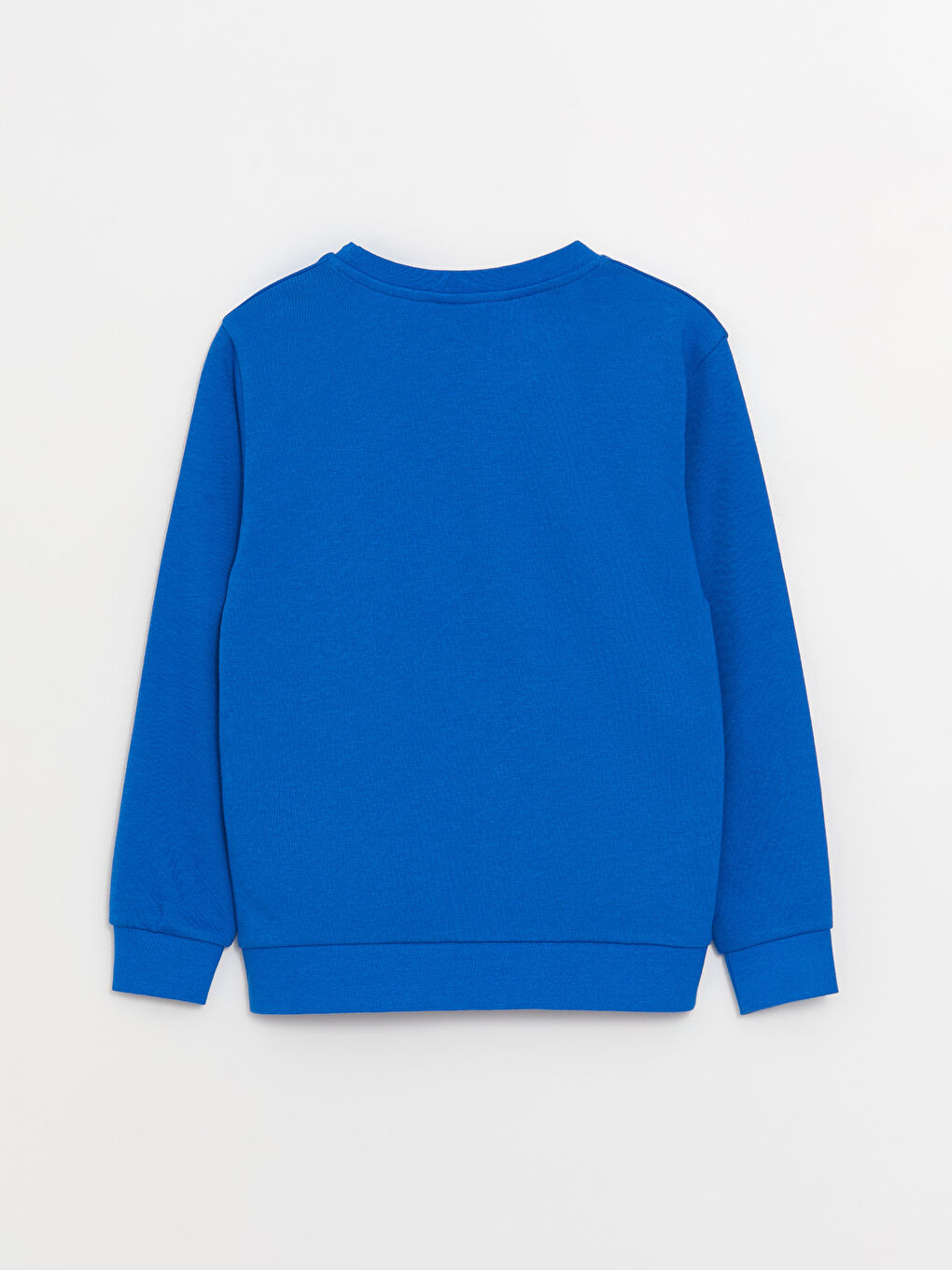 LCW Kids Koyu Mavi Bisiklet Yaka Basic Uzun Kollu Erkek Çocuk Sweatshirt - 1