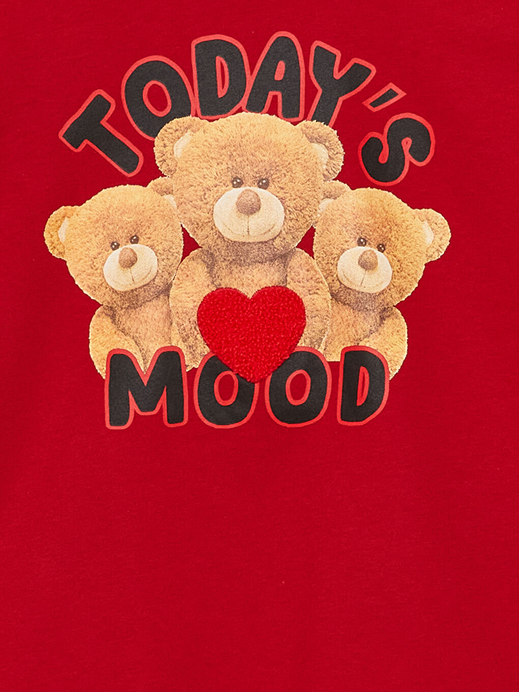 მრგვალი საყელო ნაბეჭდი გრძელმკლავიანი გოგონებისთვის მაისური-1