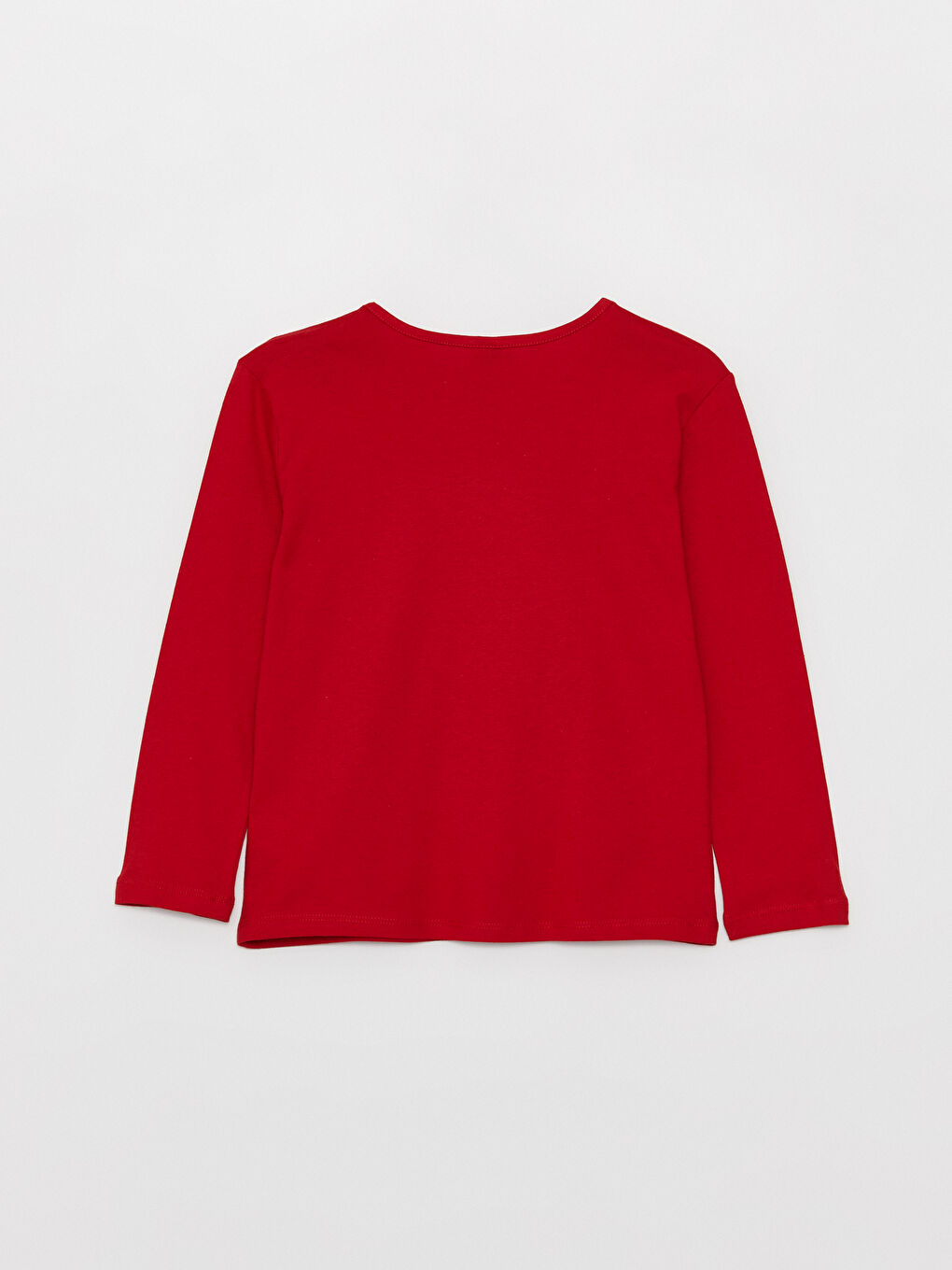 მრგვალი საყელო ნაბეჭდი გრძელმკლავიანი გოგონებისთვის მაისური-2